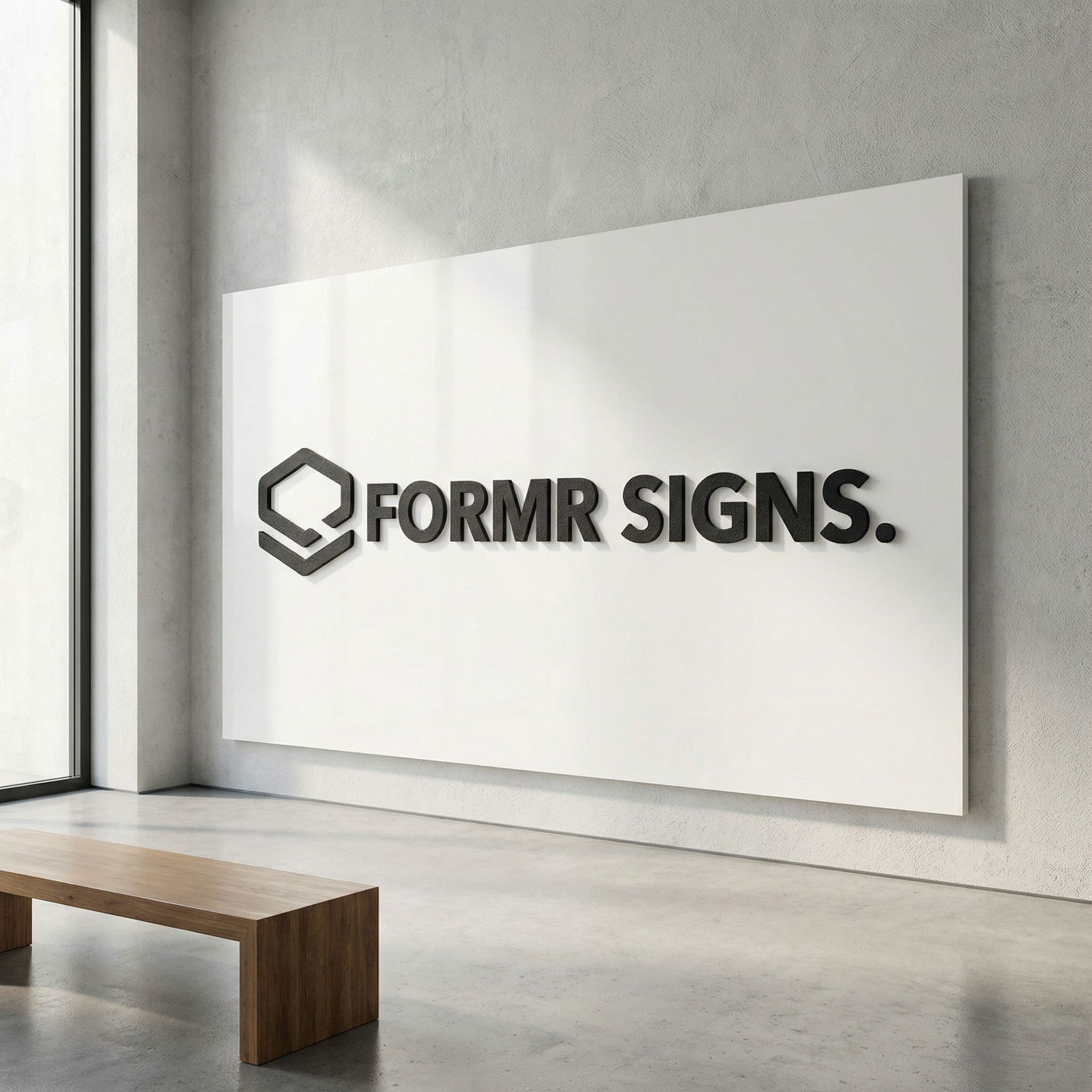 3D-Logo-Schild